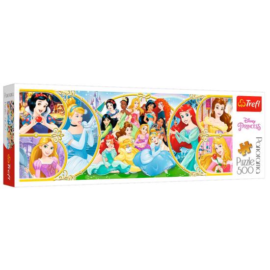Puzzle Trefl Panorama Monde des Princesses Disney 500 Pzs
