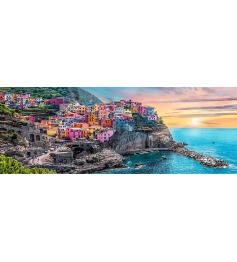 Puzzle Trefl Panorama Vernazza au coucher du soleil 500 P