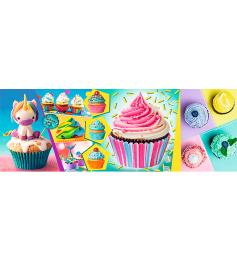 Trefl Puzzle Panoramique Cupcakes Colorés 1000 Pièces