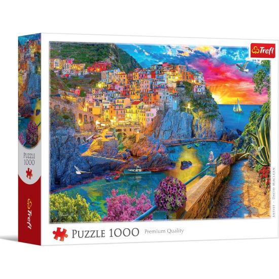 Puzzle Trefl Promenade au Crépuscule dans les Cinque Terre 1000