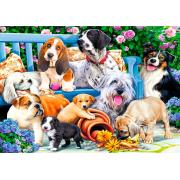 Puzzle Trefl Chiens dans le jardin 1000 pièces