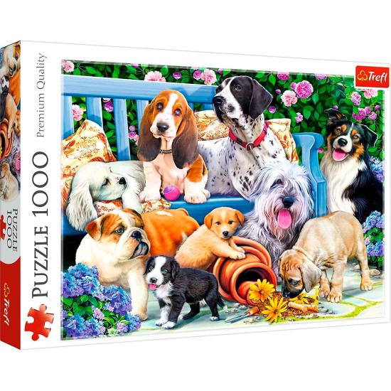 Puzzle Trefl Chiens dans le jardin 1000 pièces
