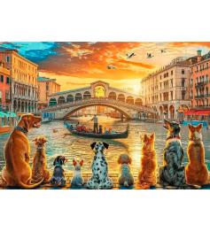 Puzzle Trefl Chiens À Venise 1000 pièces