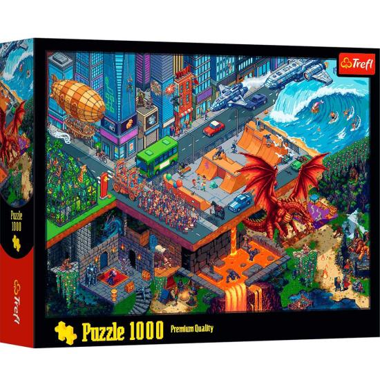 Puzzle Trefl Pixel City 1000 pièces