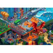 Puzzle Trefl Pixel City 1000 pièces