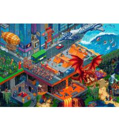 Puzzle Trefl Pixel City 1000 pièces