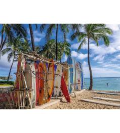 Puzzle Trefl Plage de Waikiki, Hawaï de 1000 pièces