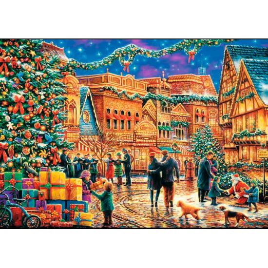 Puzzle Trefl Town Square à Noël 1000 pièces