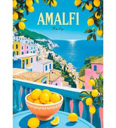 Puzzle Trefl Vintage Poster: Amalfi, Italie 1000 pièces