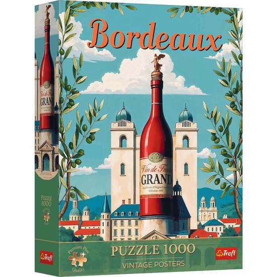 Puzzle Trefl Vintage Poster: Bordeaux, France 1000 pièces