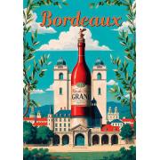 Puzzle Trefl Vintage Poster: Bordeaux, France 1000 pièces