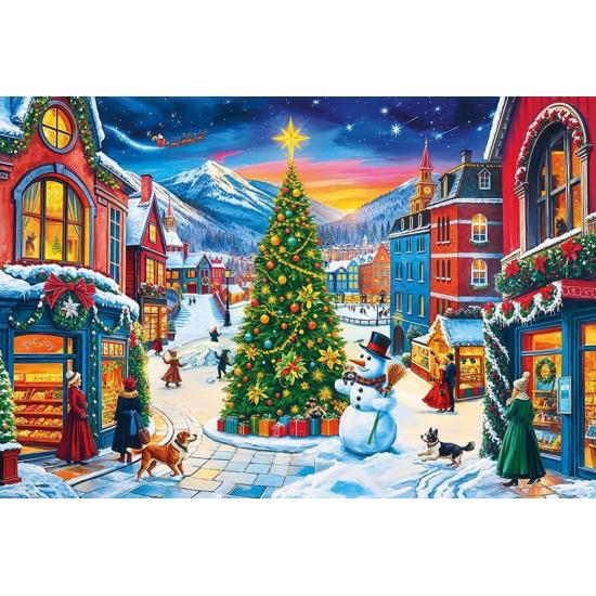 Puzzle Trefl Village de Noël XXL 300 pièces