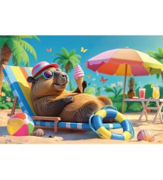 Puzzle Trefl Détente Style Capybara XXL 100 pièces