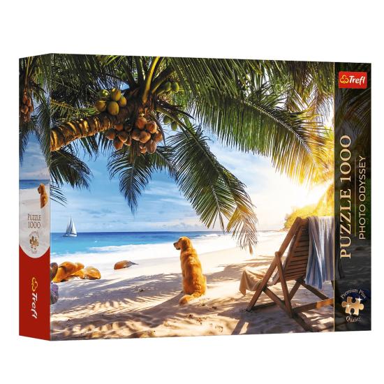 Puzzle Trefl Détente Sur La Plage, Seychelles 1000 pièces