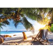 Puzzle Trefl Détente Sur La Plage, Seychelles 1000 pièces