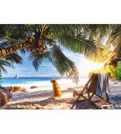 Puzzle Trefl Détente Sur La Plage, Seychelles 1000 pièces