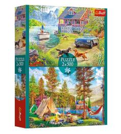 Puzzle Trefl Détente Estivale 2x500 pièces
