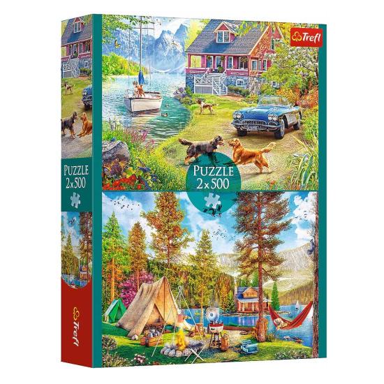 Puzzle Trefl Détente Estivale 2x500 pièces