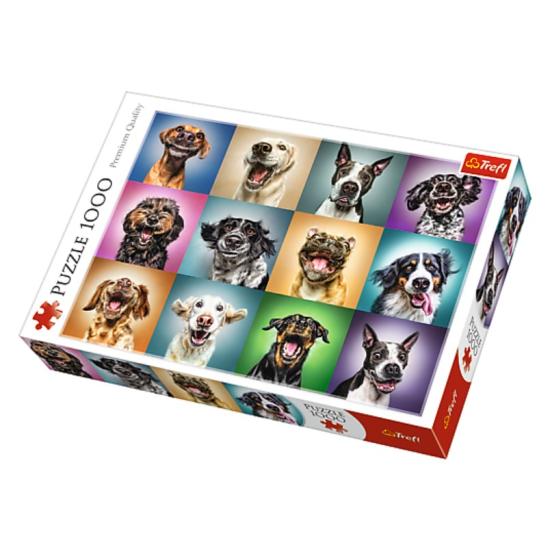 Puzzle Trefl Funny Portraits of Dogs 1000 pièces