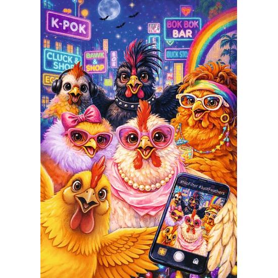 Puzzle Trefl Selfie De Poulet 1000 pièces