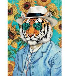 Puzzle Trefl Sir Tiger et les Tournesols 500 pièces