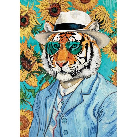 Puzzle Trefl Sir Tiger et les Tournesols 500 pièces