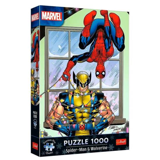 Puzzle Trefl Spider-Man Et Wolverine Noel 1000 pièces