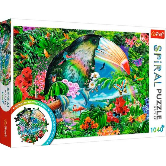 Puzzle Trefl Spirale Animaux Tropicaux 1000 Pièces Puzzle Trefl Spirale Animaux Tropicaux 1000 Pièces