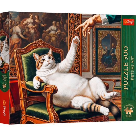 Puzzle Trefl Sa Majesté Duveteuse 500 pièces