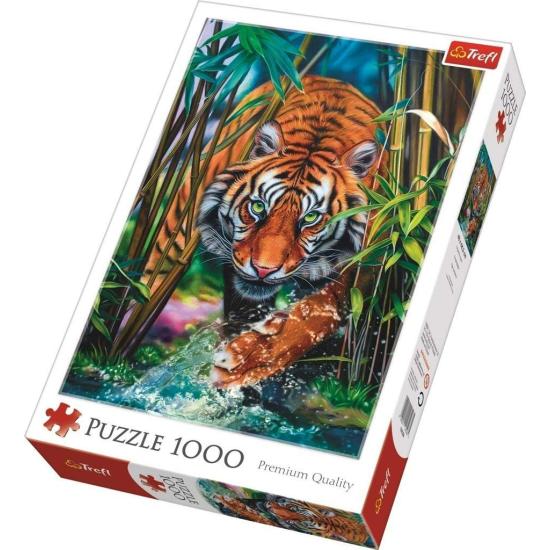Puzzle Trefl Tigre parmi les graminées 1000 pièces