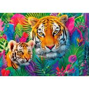 Puzzle Trefl Tigres Dans La Jungle 500 pièces
