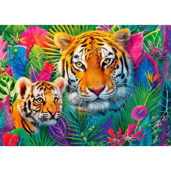 Puzzle Trefl Tigres Dans La Jungle 500 pièces