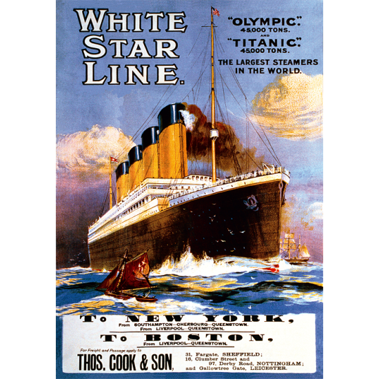 Puzzle Trefl Titanic Retro Poster 1911 1000 pièces