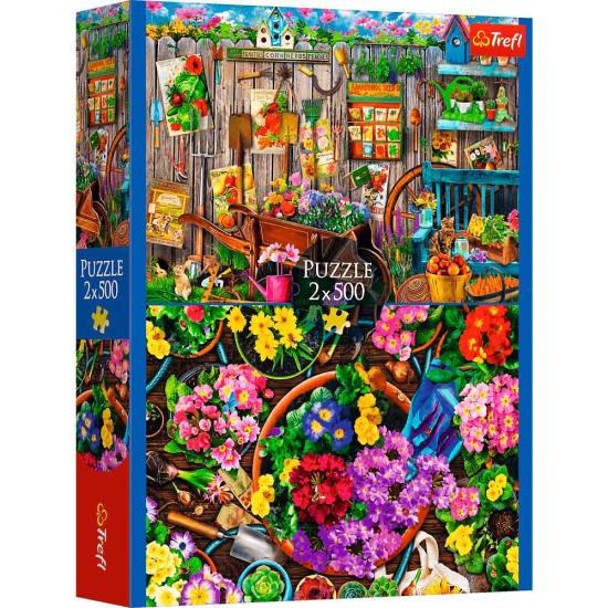 Puzzle Trefl Travailler au Jardin 2x500 pièces