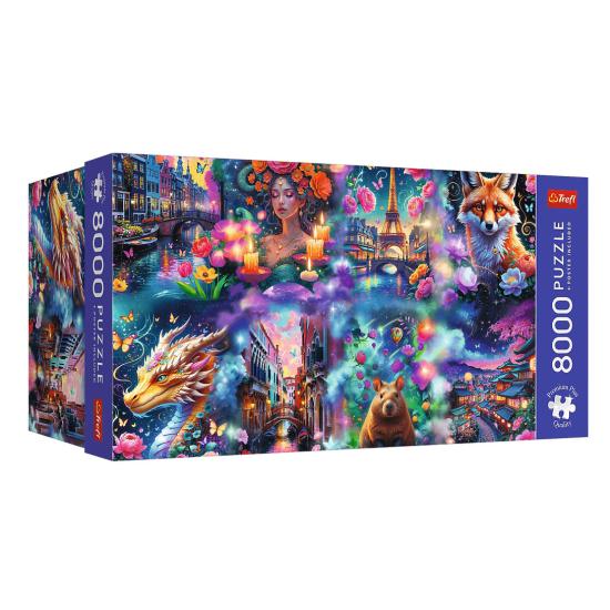 Puzzle Trefl Monde coloré 8000 Pcs