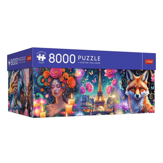Puzzle Trefl Monde coloré 8000 Pcs