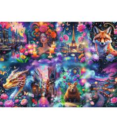 Puzzle Trefl Monde coloré 8000 Pcs