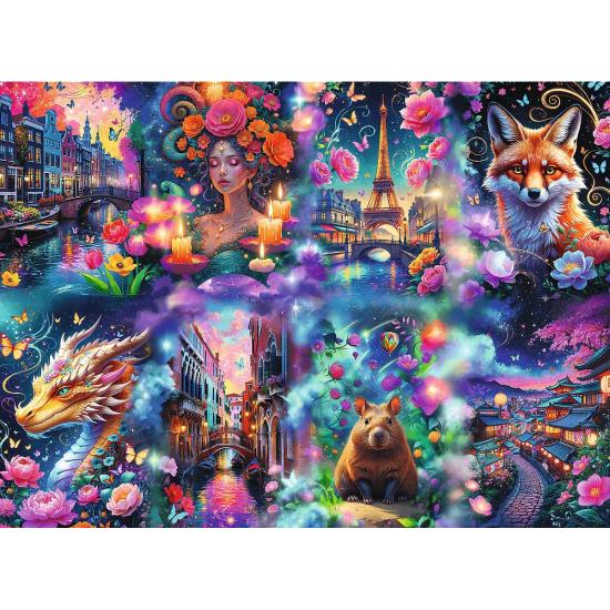 Puzzle Trefl Monde coloré 8000 Pcs