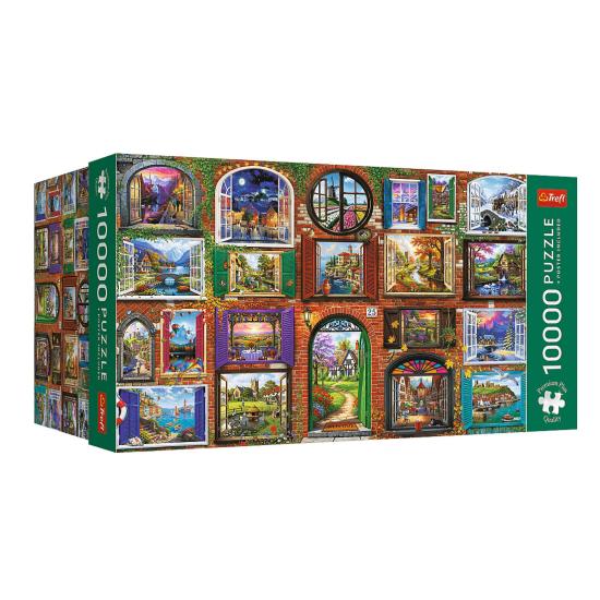 Puzzle Trefl Fenêtres Des Saisons 10000 Pcs
