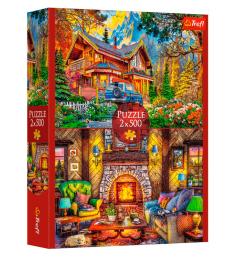 Puzzle Trefl Voyage En Montagne 2x500 pièces