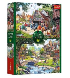 Puzzle Trefl Vie idyllique 2x500 pièces