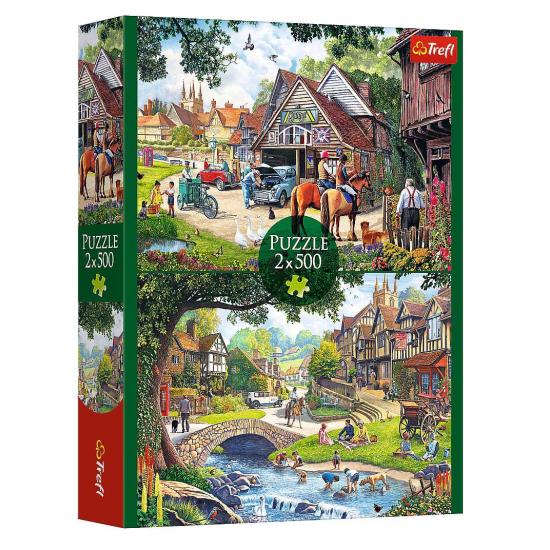 Puzzle Trefl Vie idyllique 2x500 pièces