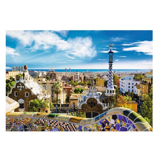 Puzzle Trefl Vue de Barcelone depuis le Park Güel 1500 pièces Puzzle Trefl Vue de Barcelone depuis le Park Güel 1500 pièces
