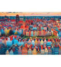 Puzzle Trefl Vue de Gdansk, Pologne 1000 pièces
