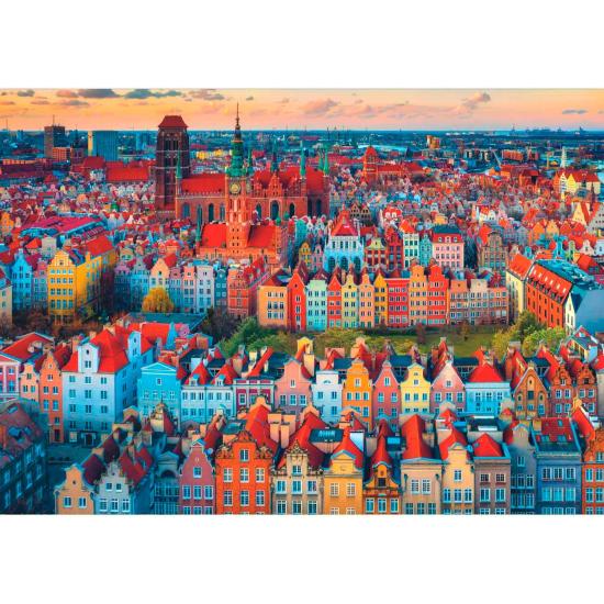 Puzzle Trefl Vue de Gdansk, Pologne 1000 pièces