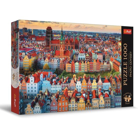 Puzzle Trefl Vue de Gdansk, Pologne 1000 pièces