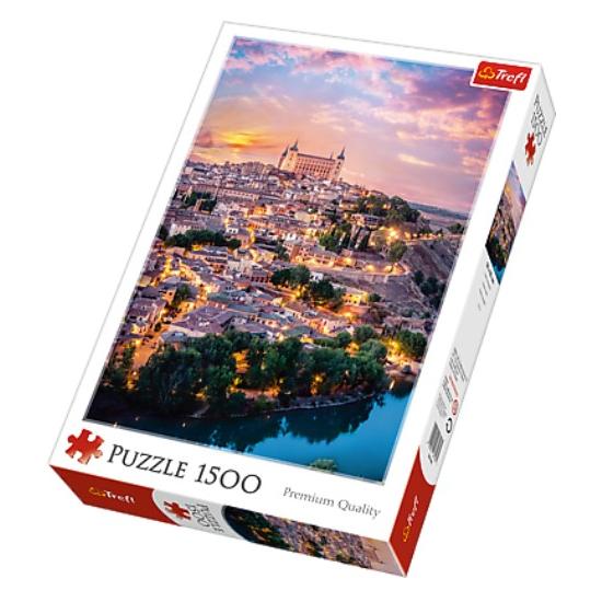 Puzzle Trefl Vues de la ville de Tolède, Espagne de 1500 pièces