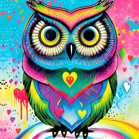 Puzzle Yazz Chouette Pop-art de 1023 pièces Puzzle Yazz Chouette Pop-art de 1023 pièces