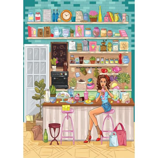 Puzzle Yazz Café Chaleureux 1000 pièces