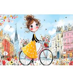 Puzzle Yazz Fille Joyeuse 1000 pièces
